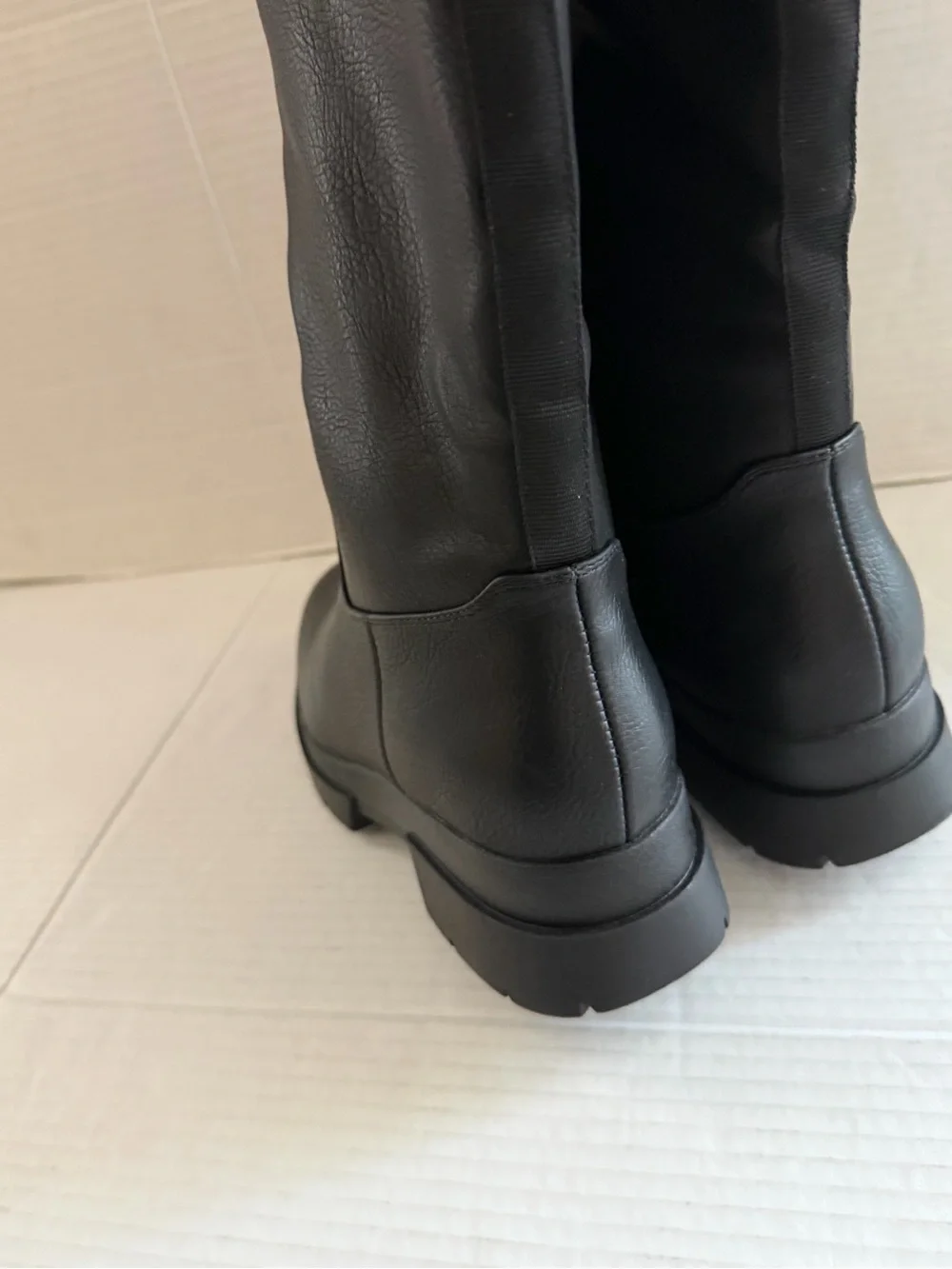 Soul Naturalizer Waterproof orchid black knee high Boots 8 wide